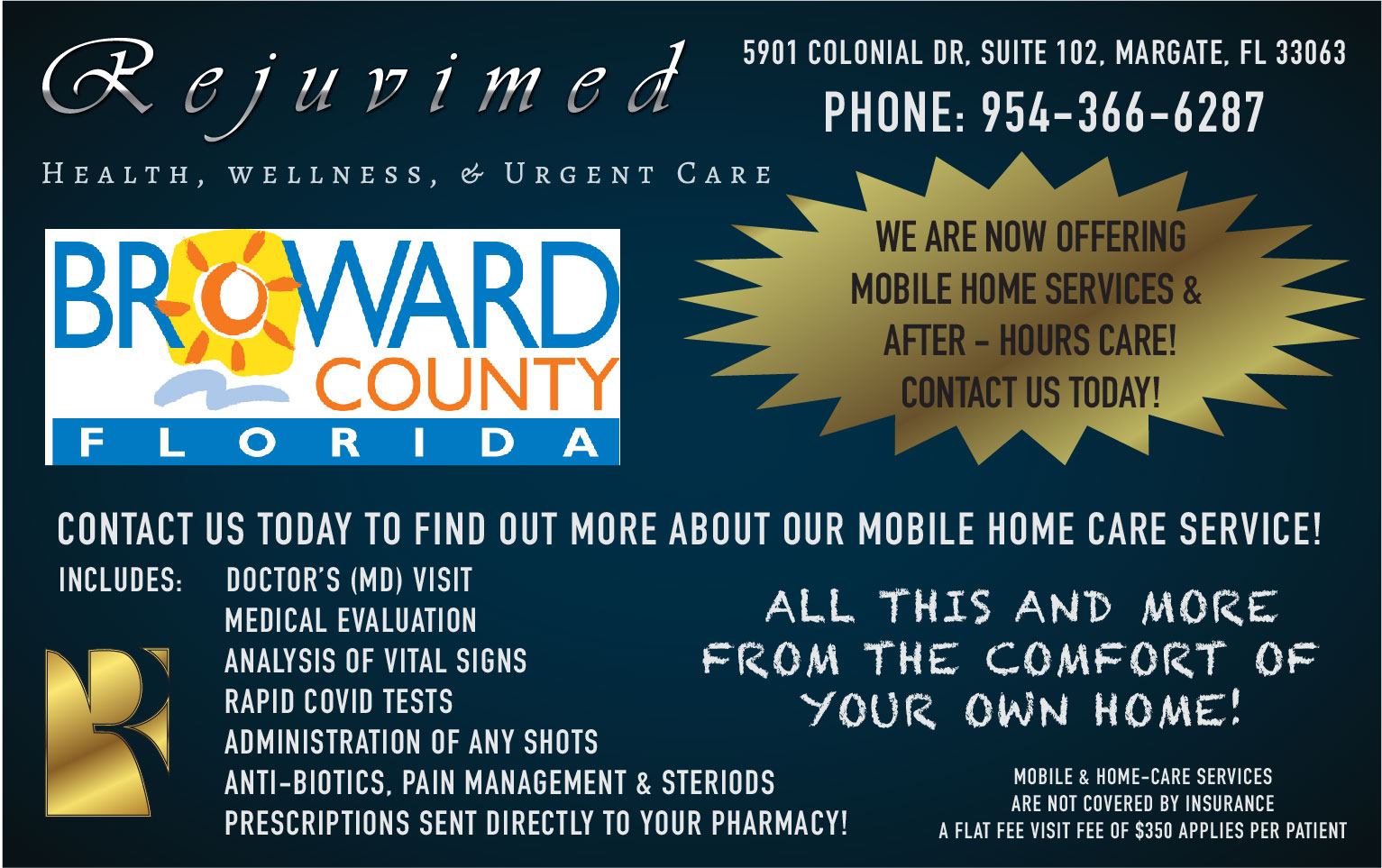 Rejuvimed mobile home care service